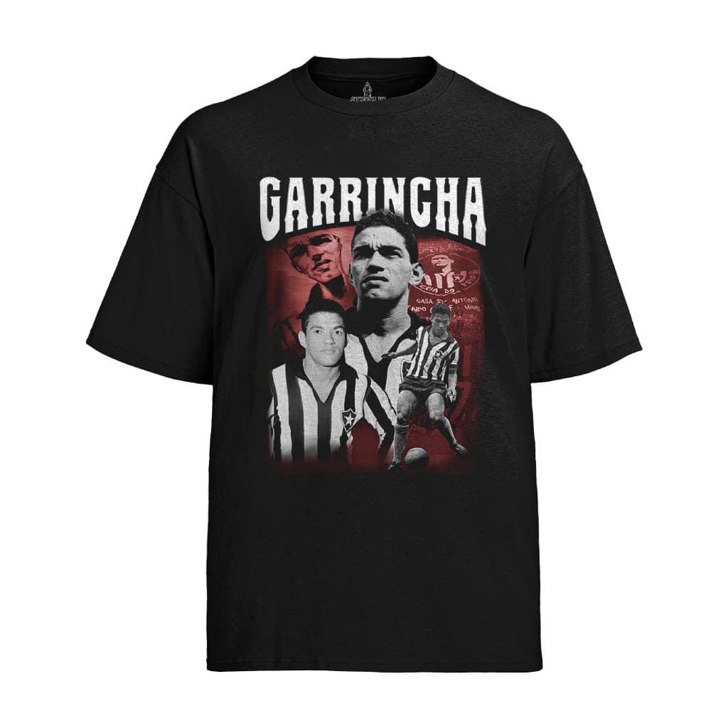 Camiseta Graphic Tee Tshirt Bo Mané Garrincha Botafogo Adulto ao Plus Size Tr