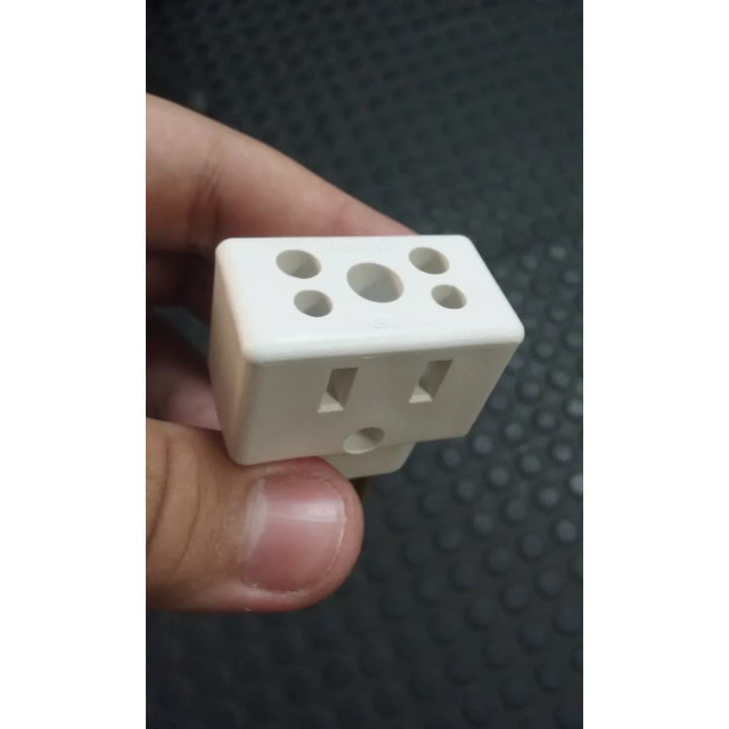 5 adaptadores tomada BRANCO pino grosso fino para Air fryer microondas bob quadrado 10a 20a amperes