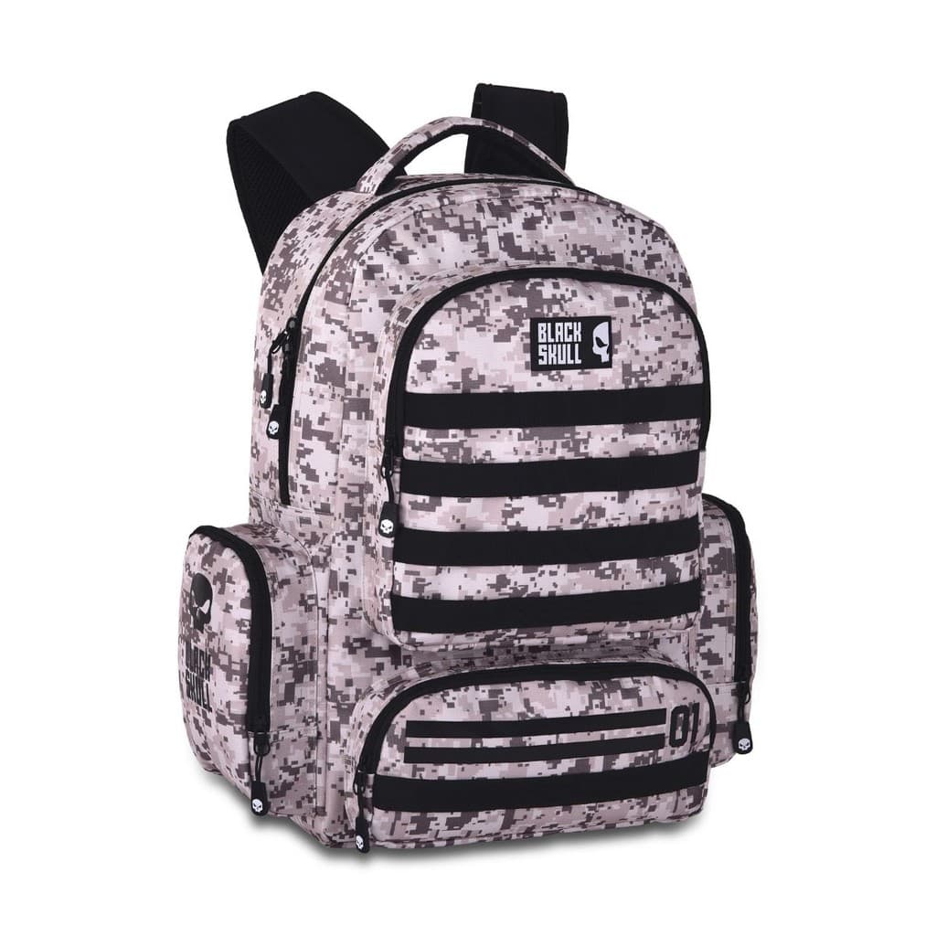 Mochila de Costas Black Skull Tática Militar Trilha Escolar Exército - Clio