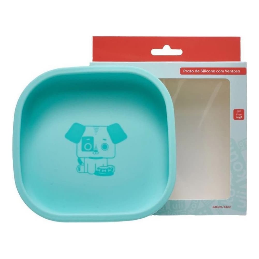 Prato De Silicone Com Ventosa Kouii Filhotiis Cachorro Theo