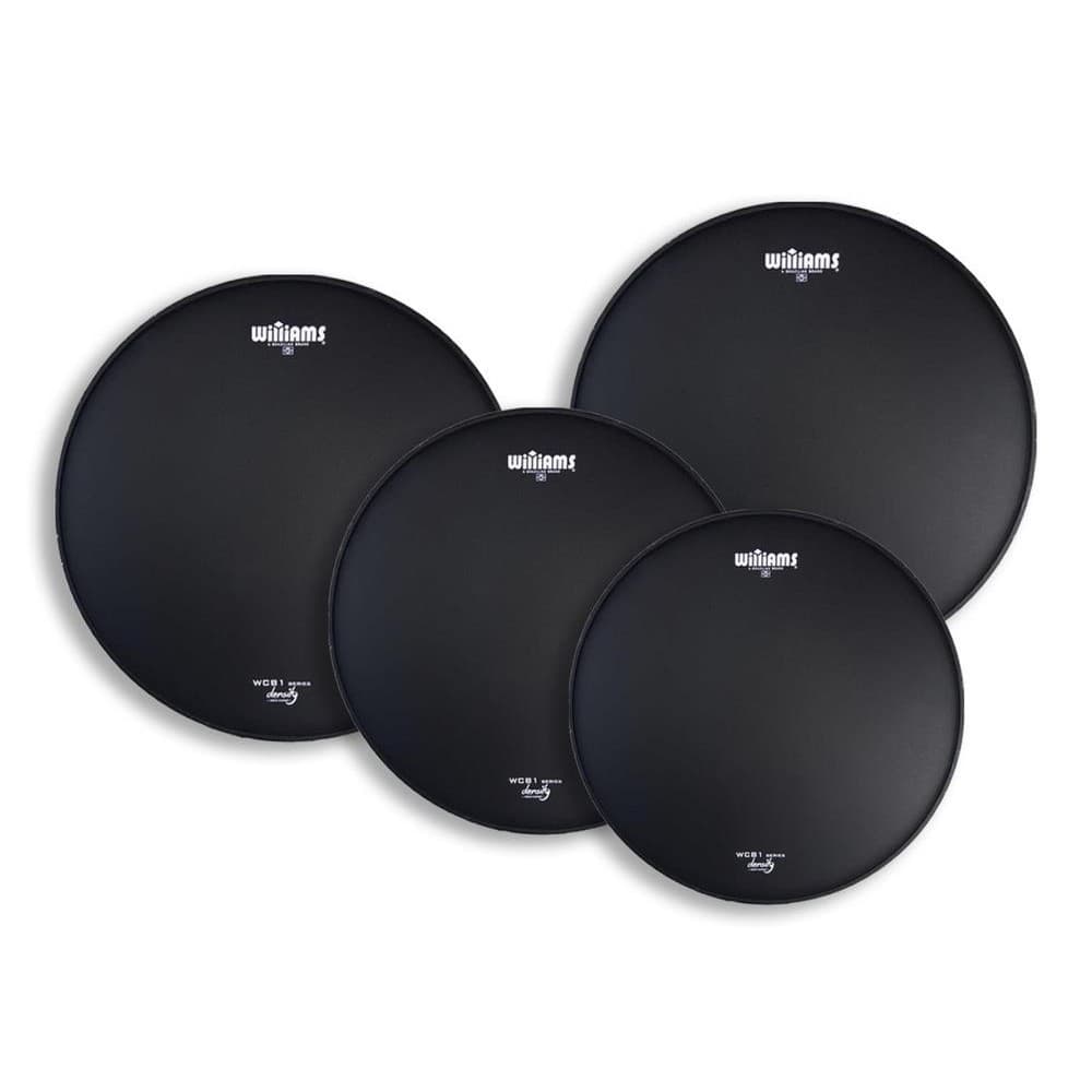 Kit de Peles Williams Density WCB1 Black Coated 10¨, 12¨, 14¨, 14¨ (caixa) porosa clássica preta