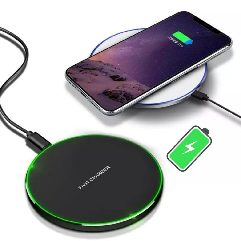Carregador Wireless por Inducao Preto Para Celular Ka-5099
