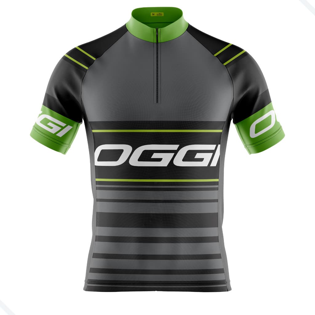 Camiseta Ciclismo Masculina Dryfit Proteção UV Bike MTB Speed Oggi Cinza