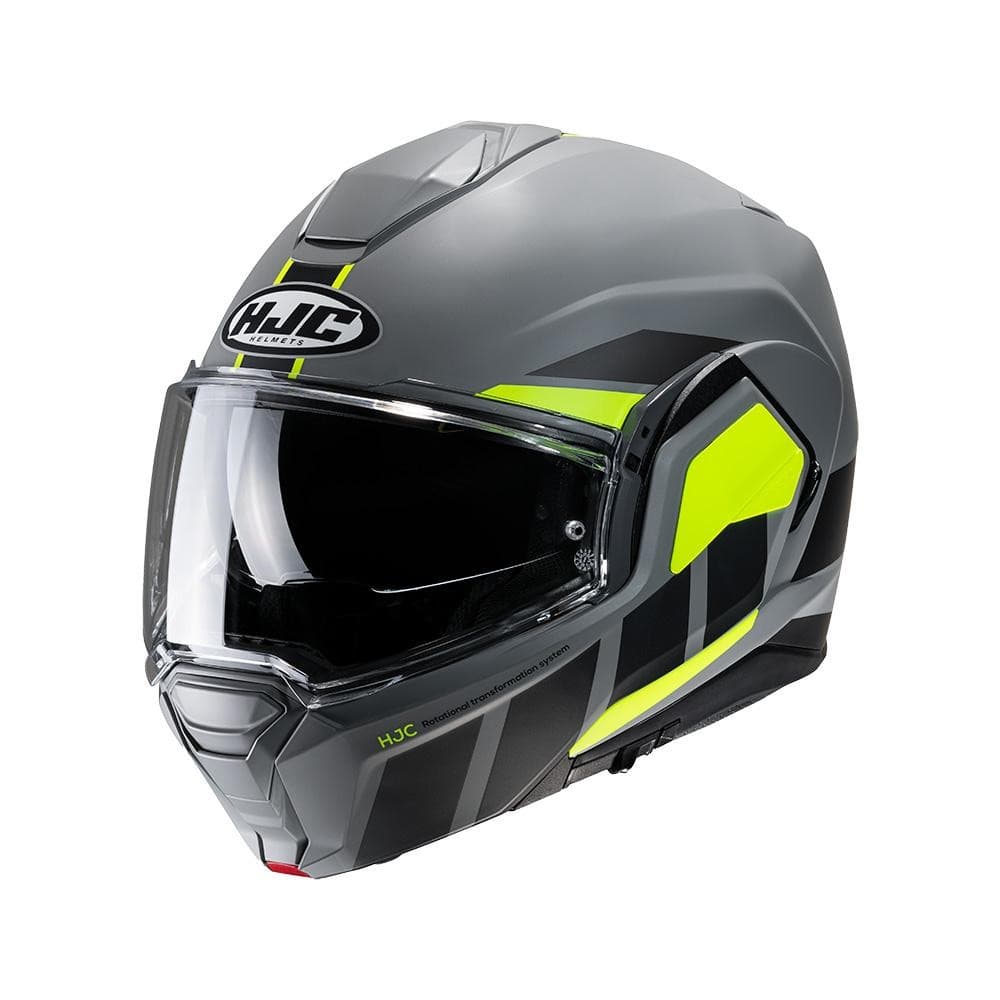 Capacete Hjc I100 180 Beis Cinza Preto E Verde  56 [F016]