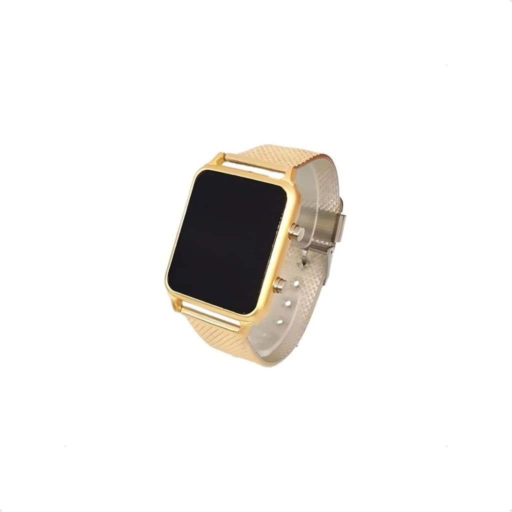 Relógio Feminino Digital Led Dourado Prata Preto Moda Blogueira  Linha Premium Tendência