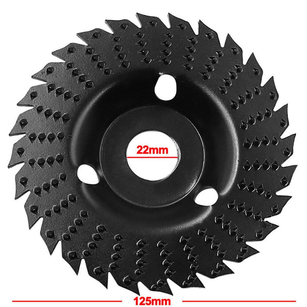 Rebolo Disco Serra moedor c/dentes afiados desbaste madeira esmerilhadeira medida 125mm material aço