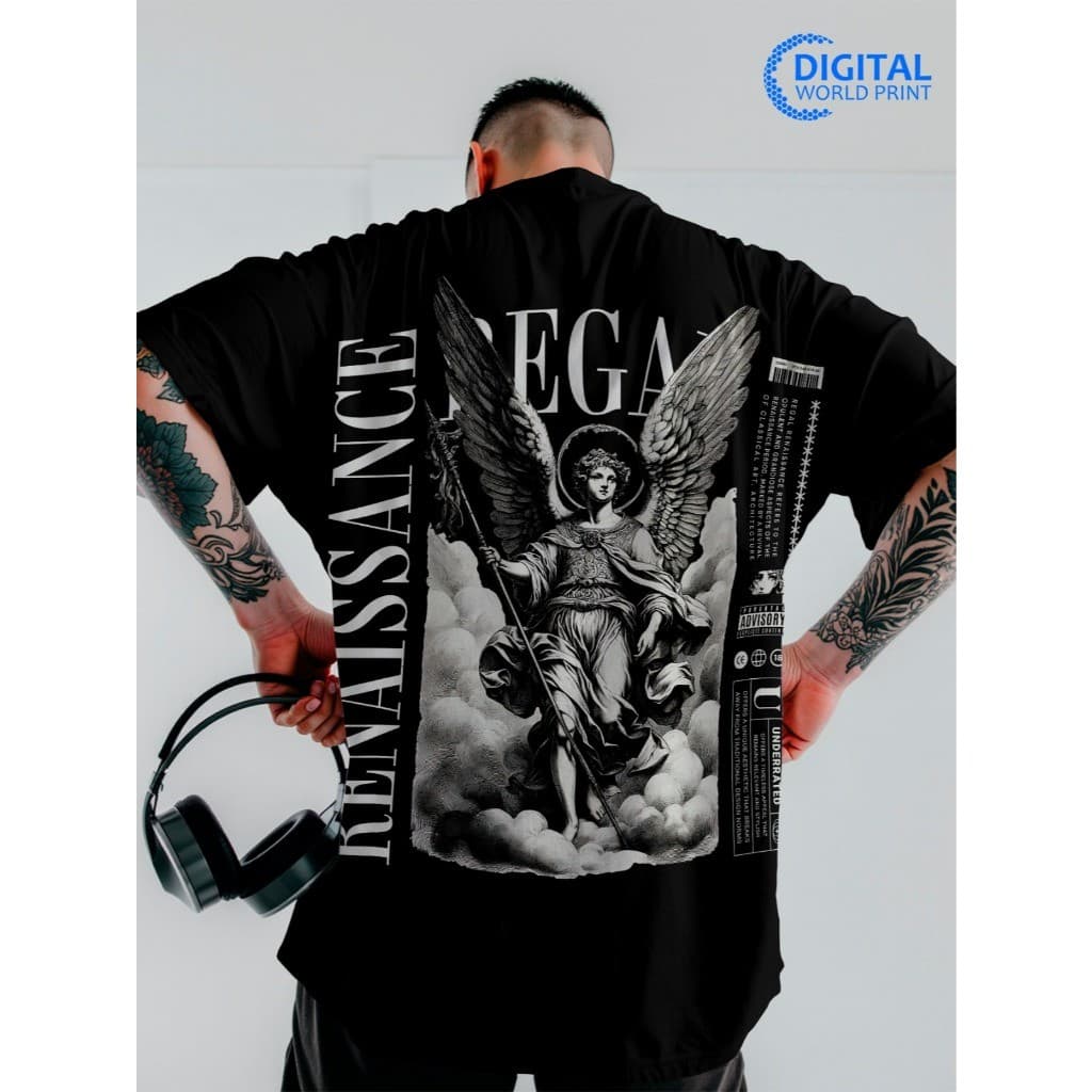 Camiseta Oversized Streetwear Premium Renaissance Dtf Ref3135