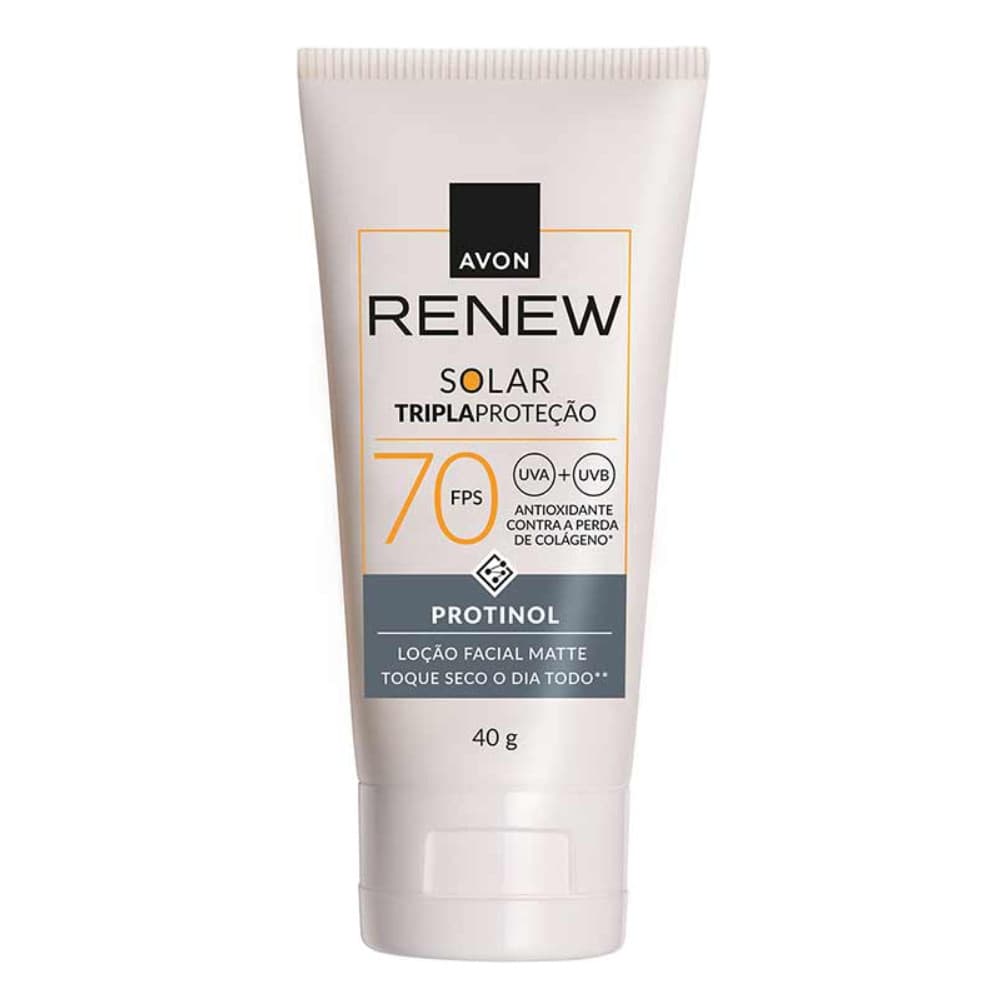 Avon Renew Protetor Solar Matte Fps70 40g Invisível