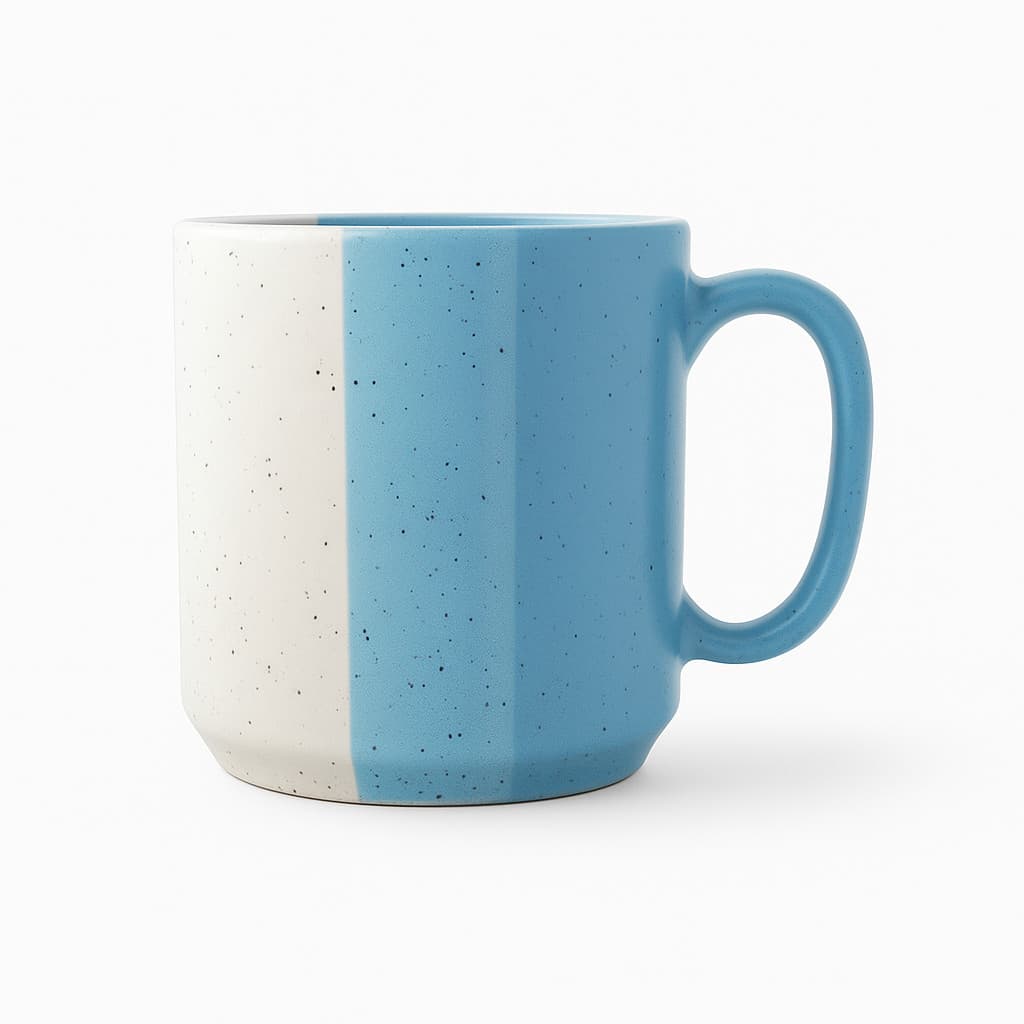 Caneca Azul 210ml Cerâmica - Para Café Expresso e Organização Mesa