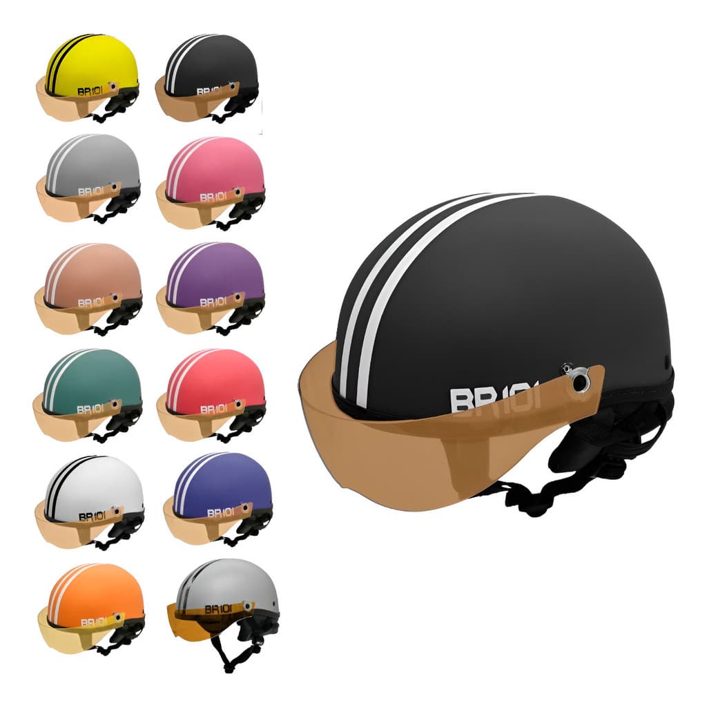 Capacete Coquinho Scooter E-bike Moto Bike Elétrica Viseira