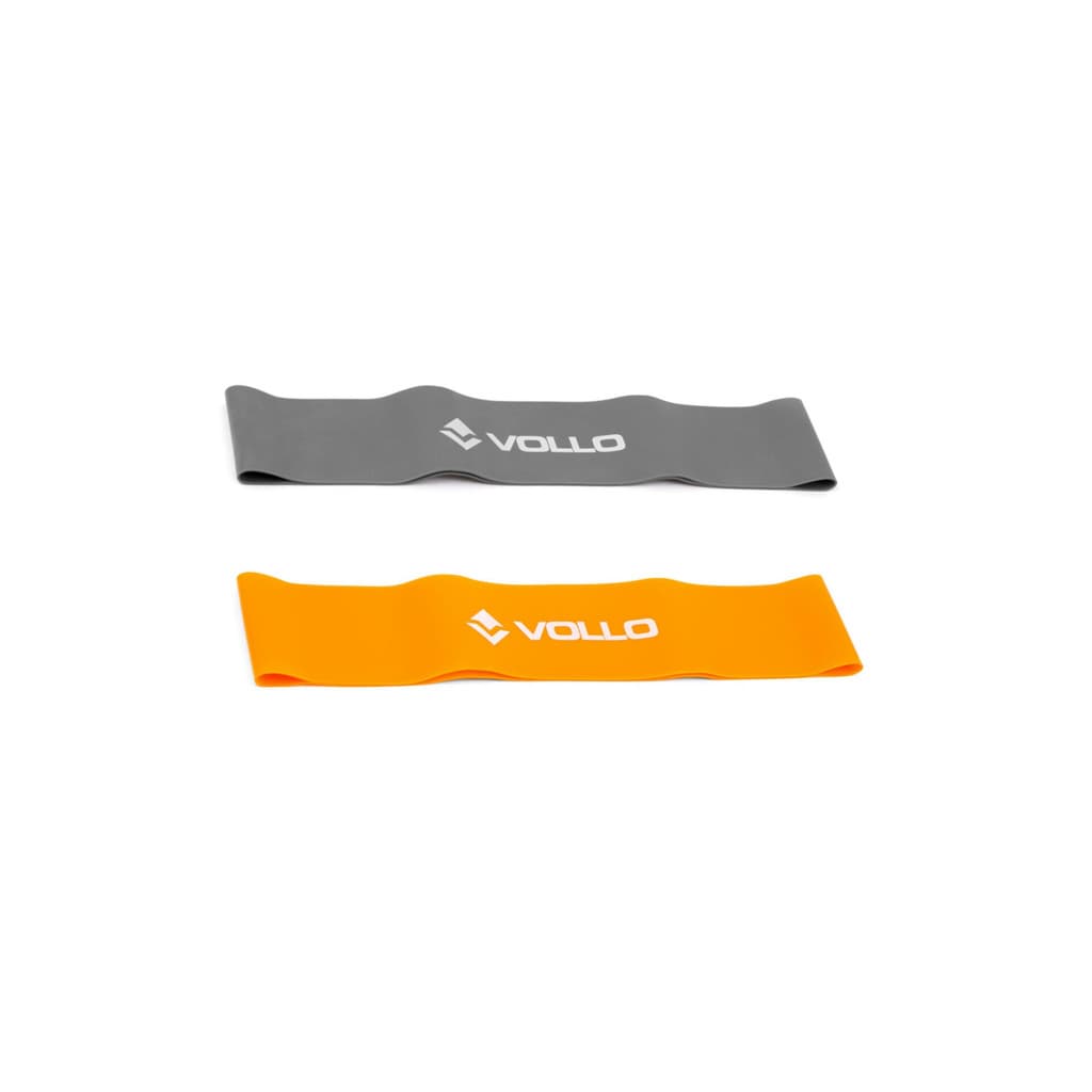 Kit 2 Mini Band Faixa Elástica Circular Para Exercícios Nível Médio e Forte Vollo