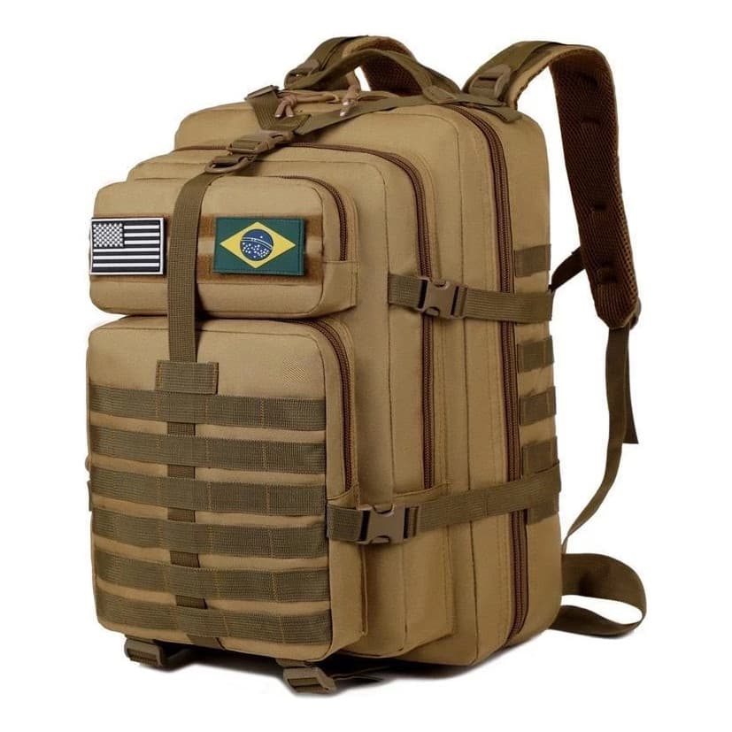 Mochila Tática Camping Militar 50 Litros Resistente A Água W03 Bosco.Loja