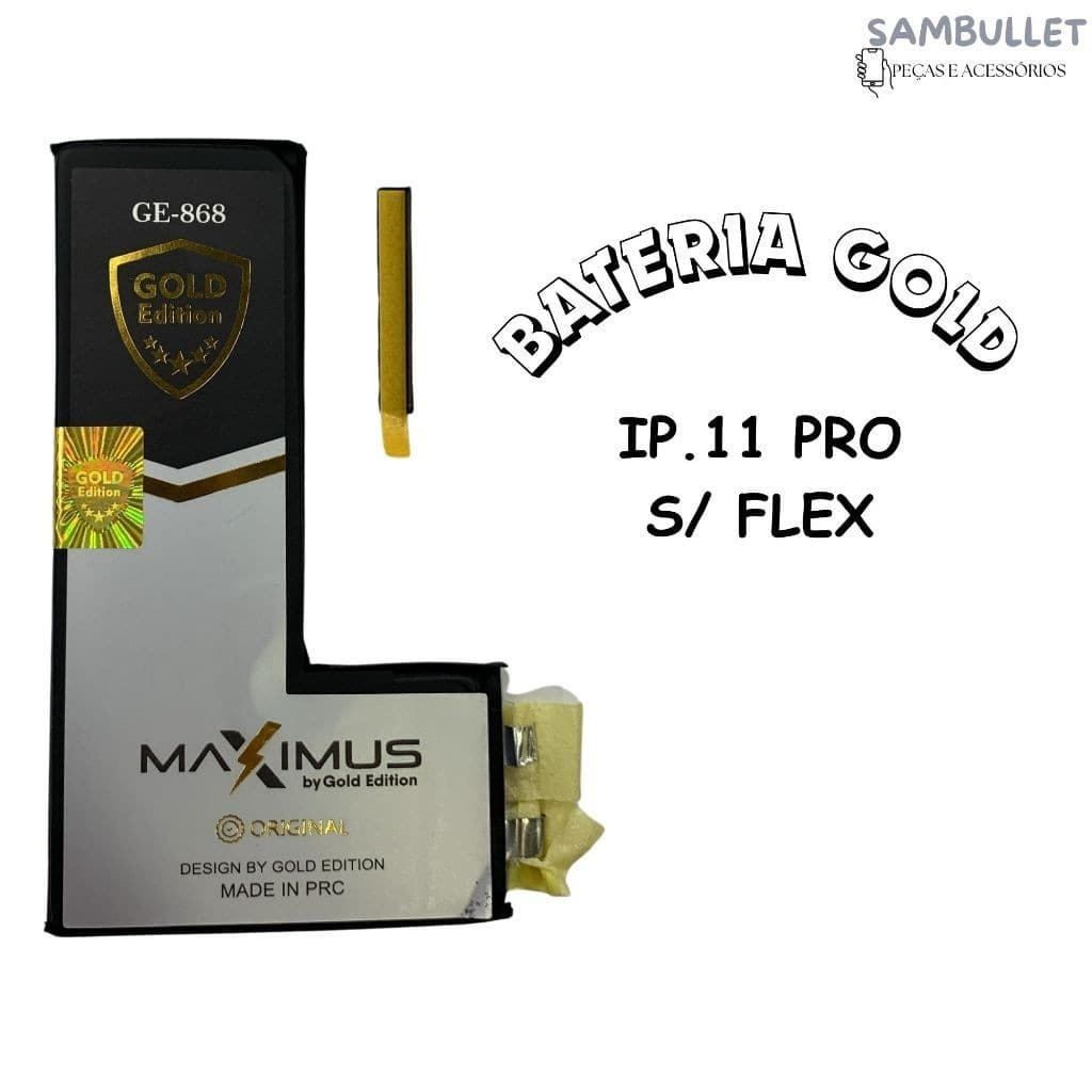 BATERIA GOLD EDITION PARA IPHONE 6S/6S PLUS/7G/7 PLUS/8G/8 PLUS/X/XS MAX/XR/11/11 PRO/11PRO MAX/12/12 PRO MAX/13 -LOJA2