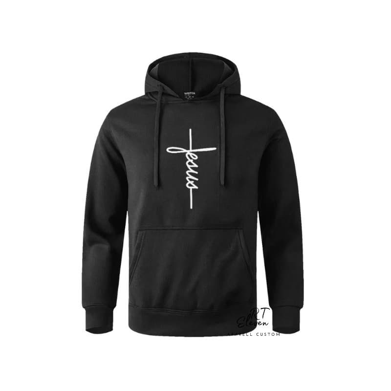 Blusa de Moletom Jesus Unissex Frio Fé Inverno Religioso Gospel Estampa cristã Casaco com Bolso e Capuz  Envio Rápido