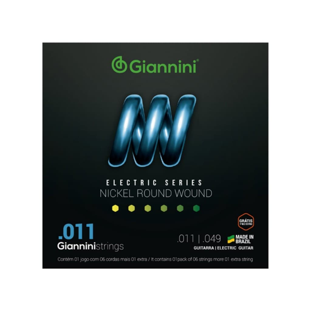 ENCORDOAMENTO GIANNINI GUITARRA GEEGST11 NIQUEL 011