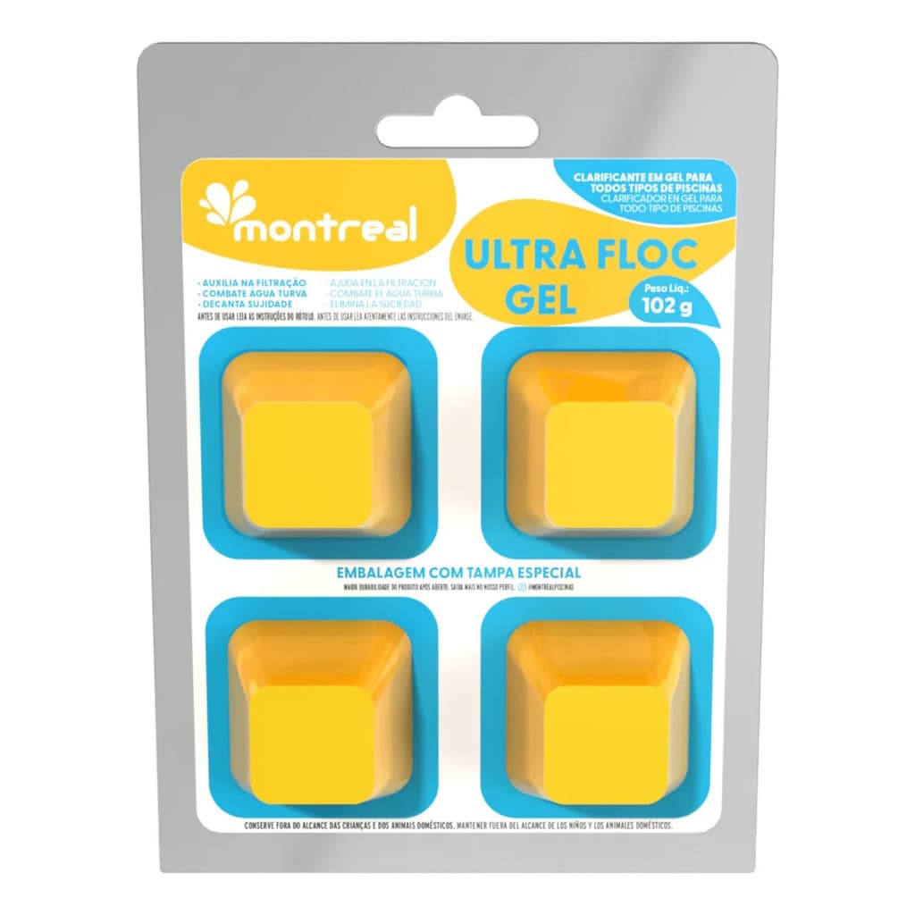 Montreal Ultra Floc Gel Pastilha Clarificante Concentrado 62% para Piscinas
