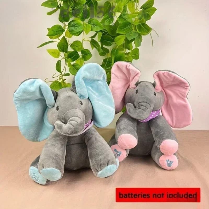 Esconder E Procurar Elefante , Brinquedo De Pelúcia Cantando Eletrônico , Bug De Jogos Musicais Com Boneca De Orelhas Em