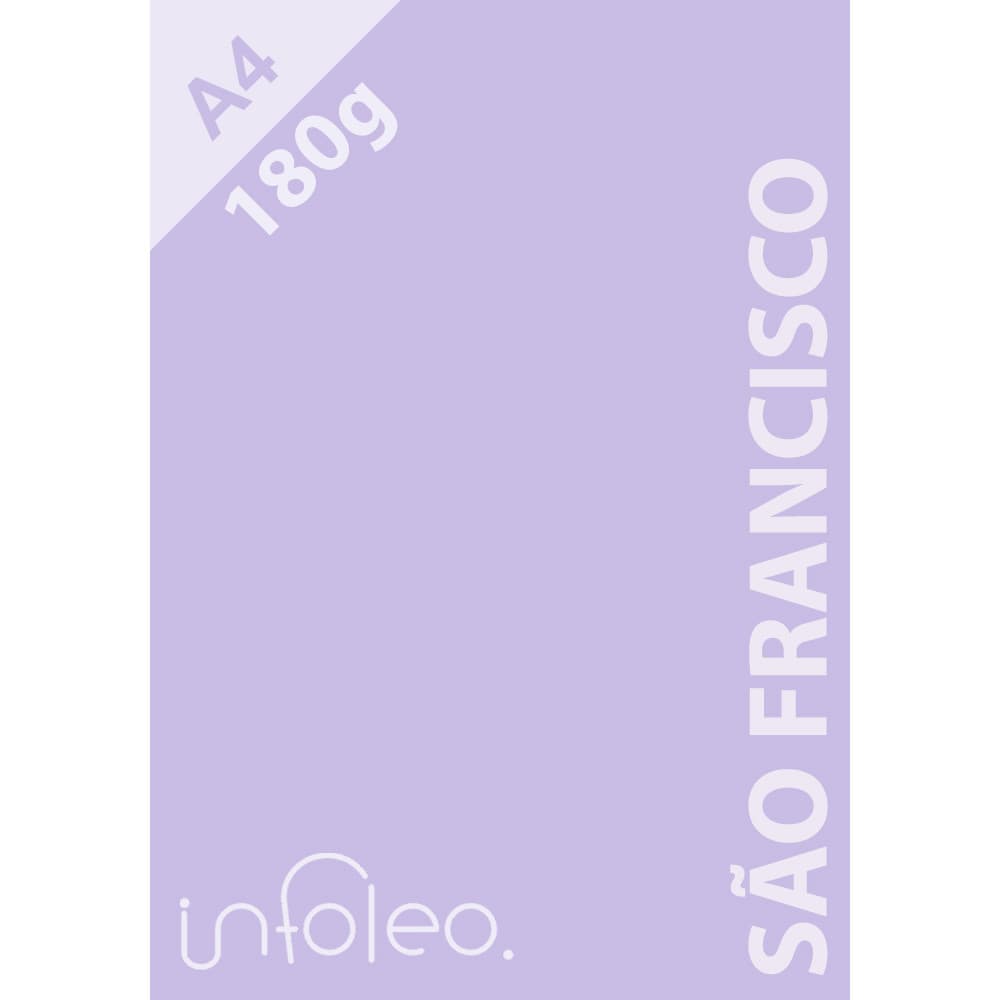 Papel Color Plus A4 180g São Francisco (Lilás)