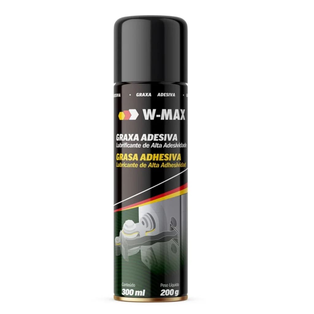 Graxa Spray Adesiva Wurth W-Max 300ml Auta Performace
