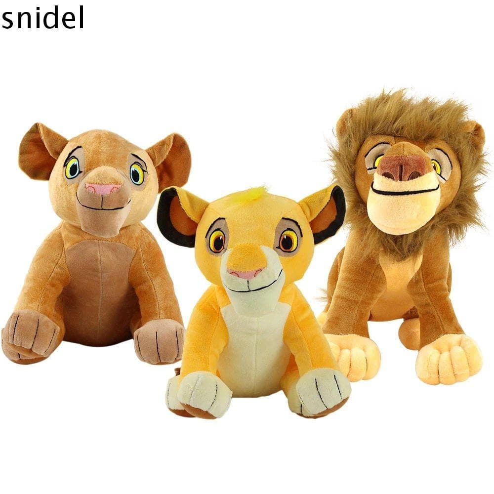 Brinquedo de Pelúcia SNIDEL Simba 30cm Presentes de Natal Animais de Pelúcia Bonecas de Pelúcia Mufasa Leão Macio Brinqu
