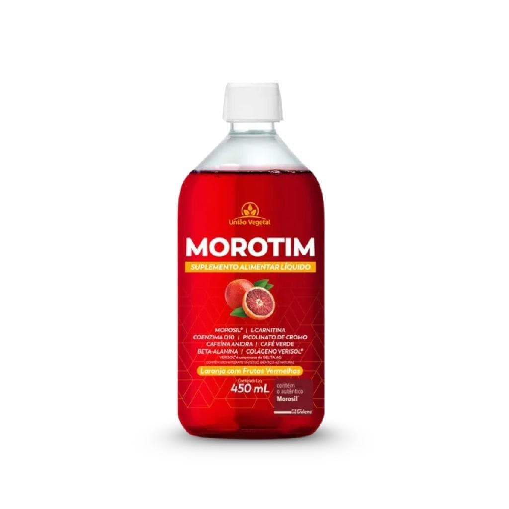 Suplemento liquido Morotim Laranja E Frutas Vermelhas 450ML - Uniao Vegetal