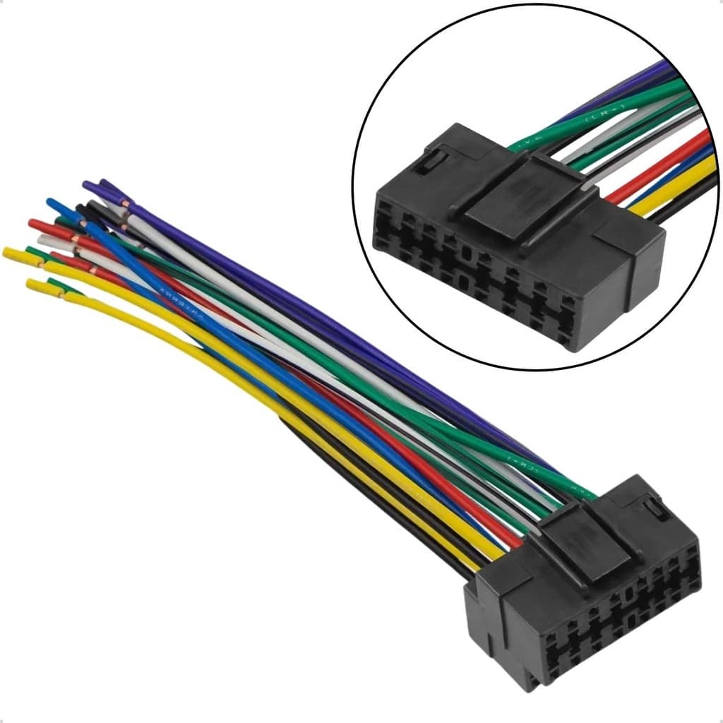 1 Unid Chicote Dvd 13 Via Compativel Sony/Jvc/Aiwa/Blaupunkt Antigos