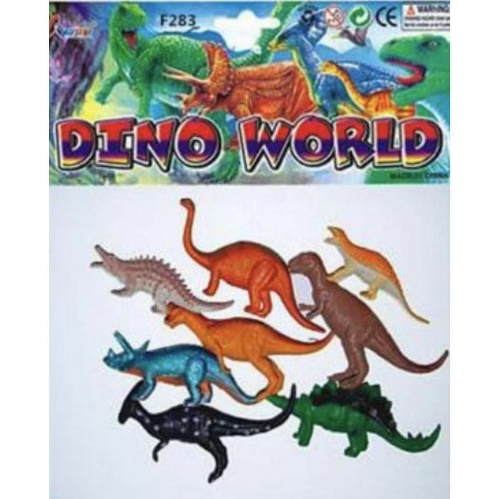Brinquedos de dinossauro de borracha - 8 peças