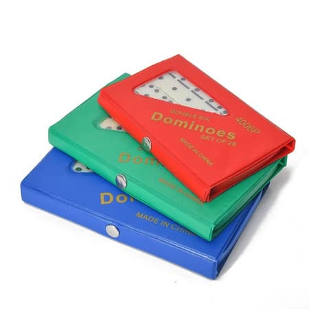 Jogo De Dominó Profissional 28 Peças De Osso Resistente OFERTA Estojo Maleta