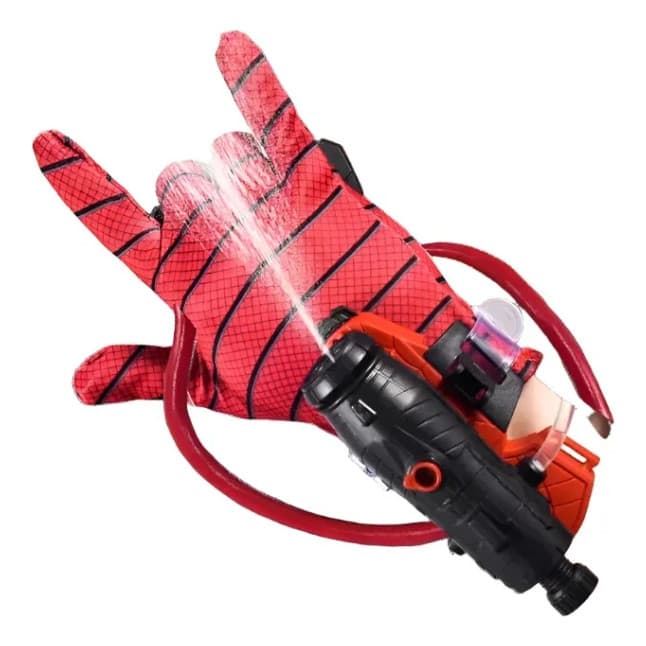 2x Lançador De Aranha Infantil Pistola De Água Com Luva