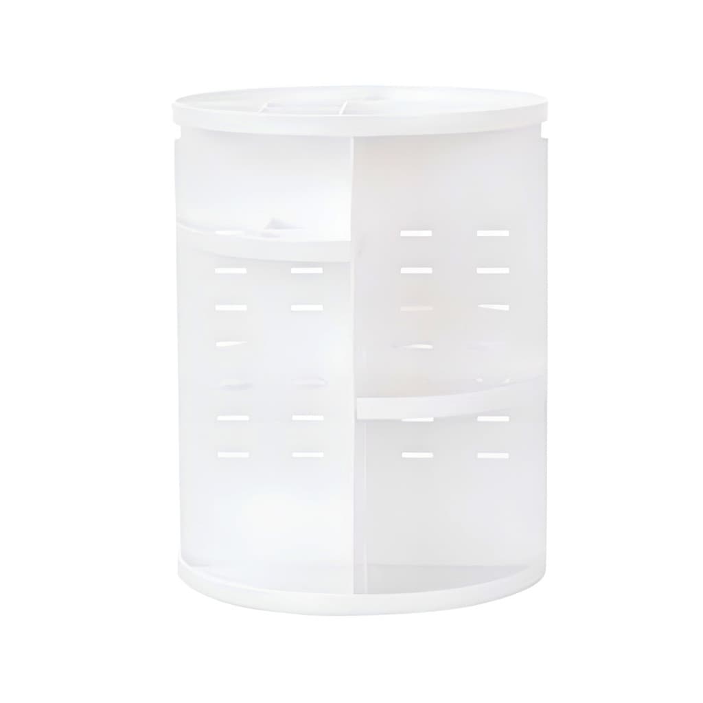 Organizador Porta Maquiagem Giratório 360° Ajustável Multifuncional Cor:Branco
