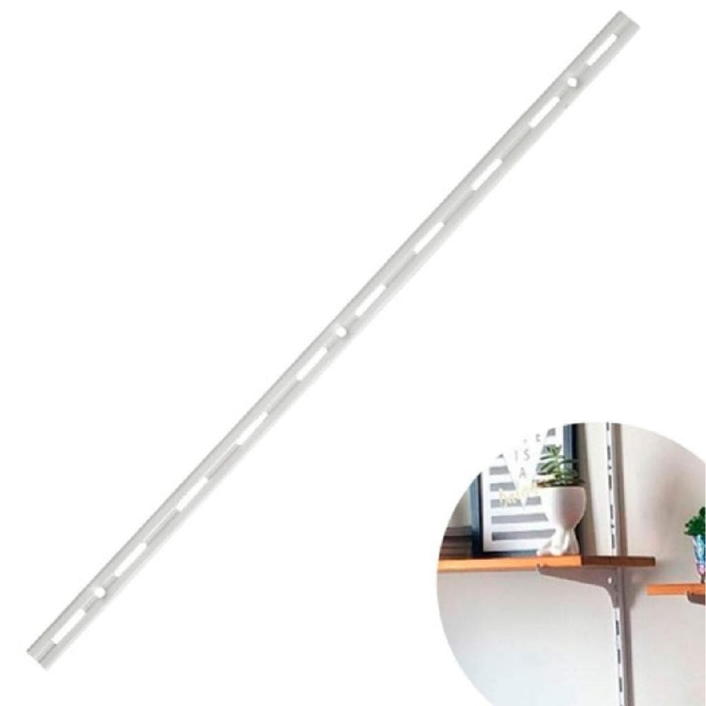 Trilho Suporte Para Prateleira Cremalheira De Parede 100cm Modular