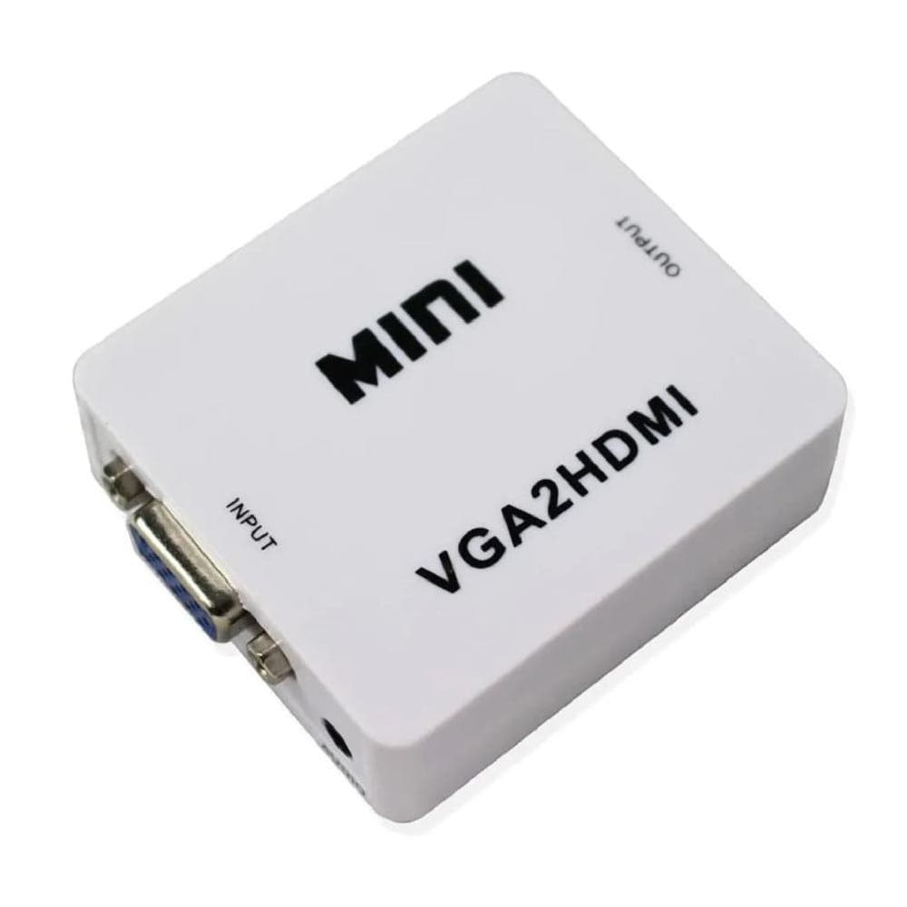 Adaptador e conversor VGA para HDMI Full HD 1080P