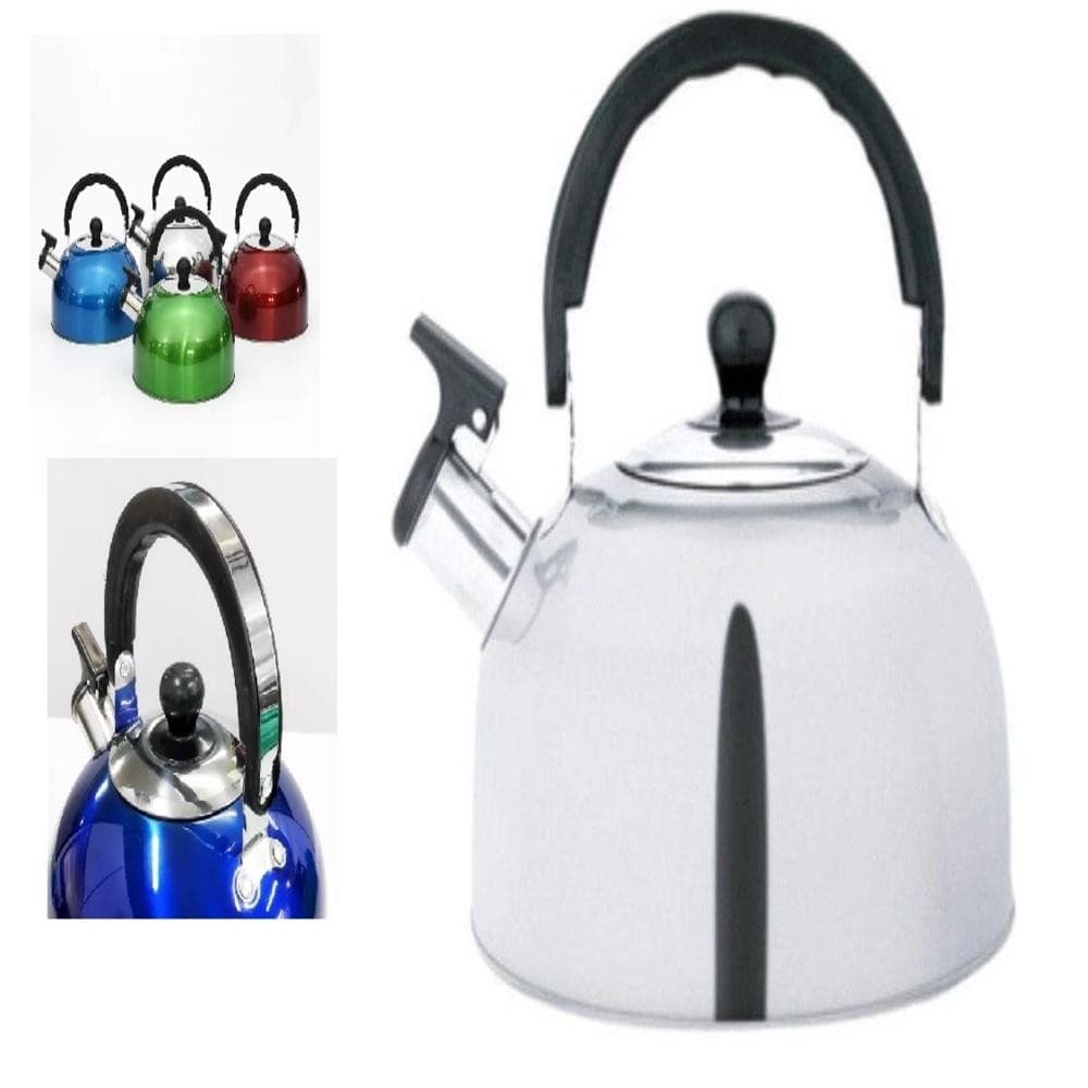 CHALEIRA INOX 1,5L COM APITO BULE TRMICO LUXO GRANDE GOLD PLUS CAFE CHA AGUA