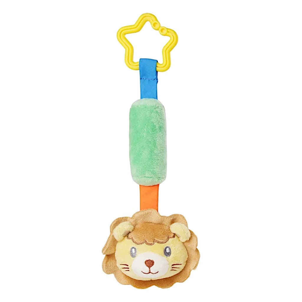 Móbile Pelúcia de Leão Pingente para Carrinho de Bebê Berço Mordedor Sininho Berço Pimpolho 300535