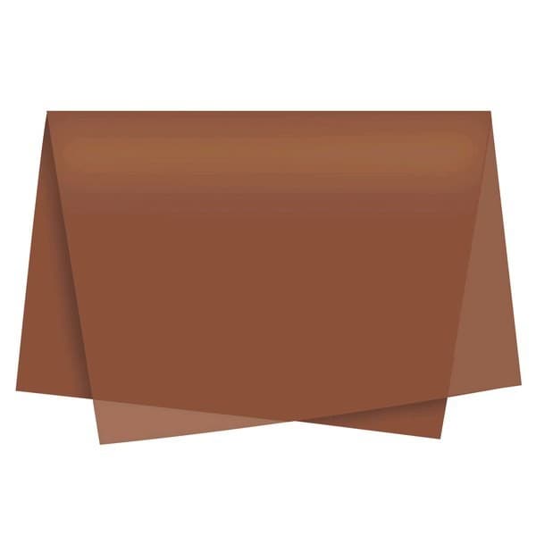100x Folhas Papeis Sedas 48 X 60 Marrom