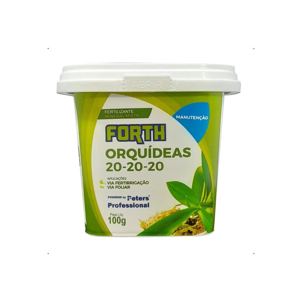 Adubo Fertilizante 100g Forth Orquídeas Manutenção 20-20-20