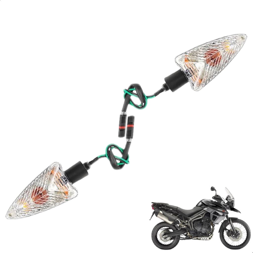 PAR DE PISCAS SETAS COMPLETO PARA TIGER 800 COXIM CURTO EMBUS
