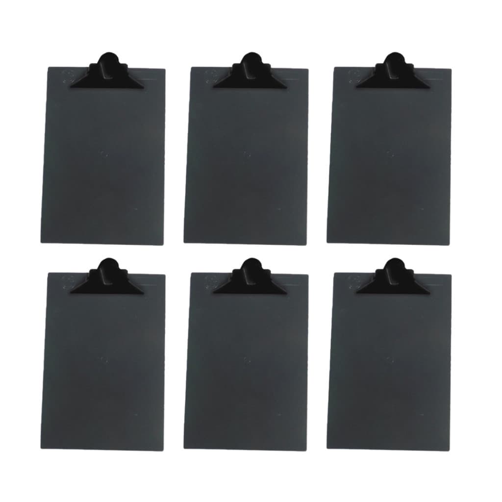 Kit com 6 Pranchetas Plastica com Prendedor