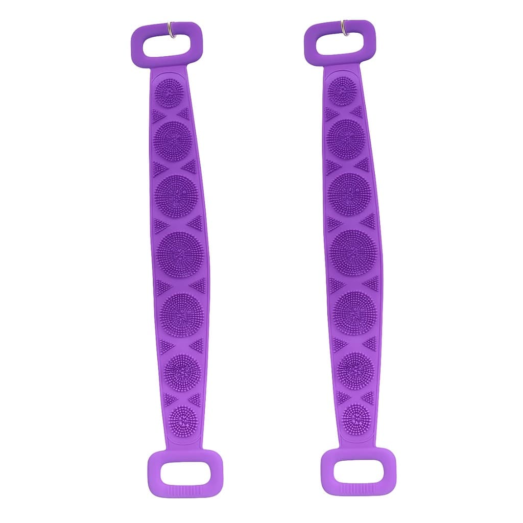 Kit 2 Esfregão Banho Silicone Esponja Massageador Lava Bucha