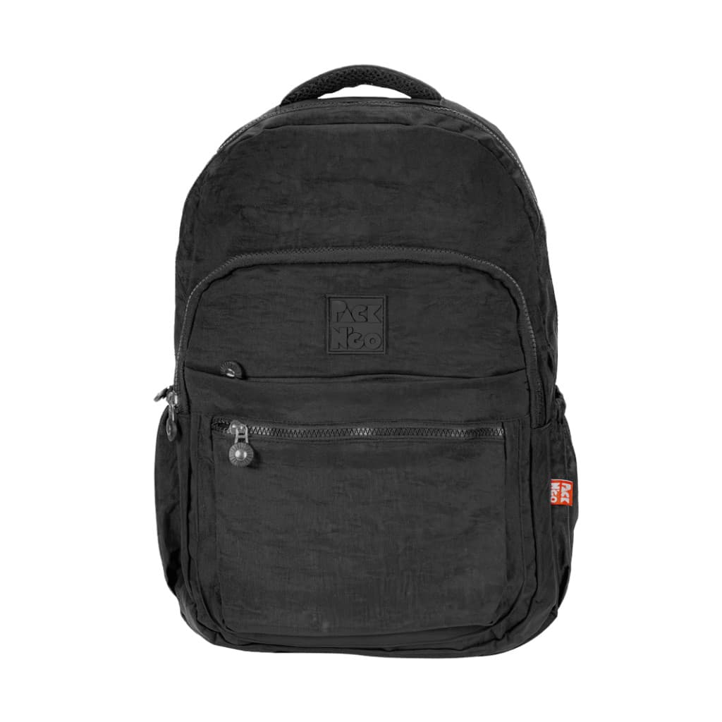 Mochila Juvenil Escolar Crinkle Laptop Nylon Reforçada Packn'go Goal