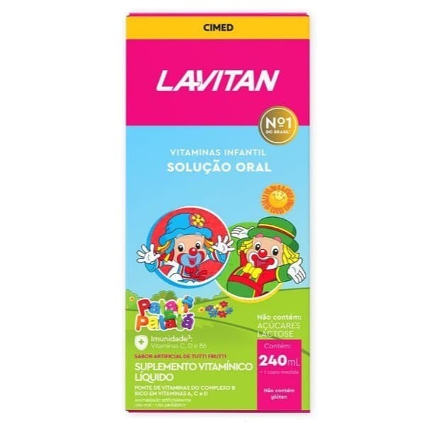 Lavitan Infantil Sabor TUTTI FRUTTI COM 240ML