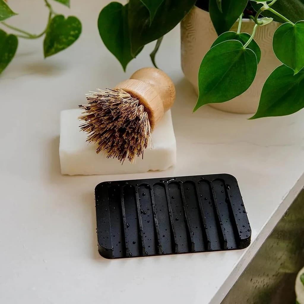 Almofada de Silicone para Sabonete com Dreno - Uso em Cozinha e Banheiro