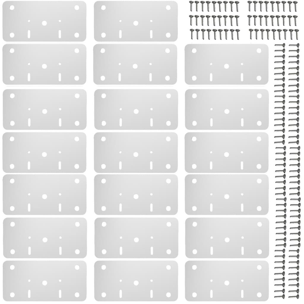 20 Placas Para Reparo Porta Dobradiça Armário 1 Lado MDF SF.RTG