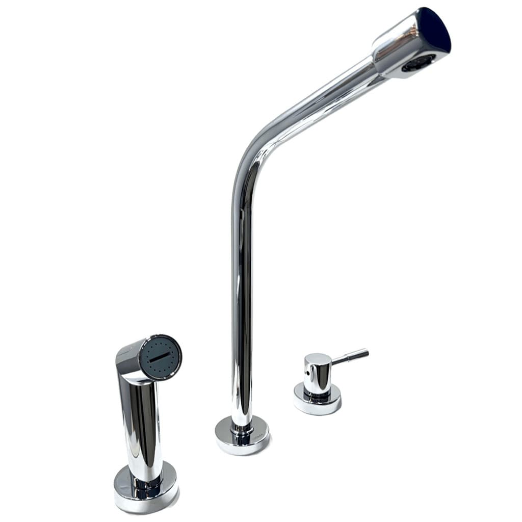 Torneira Bistrô Cozinha 1/4 volta e Ducha Extensível Cromado