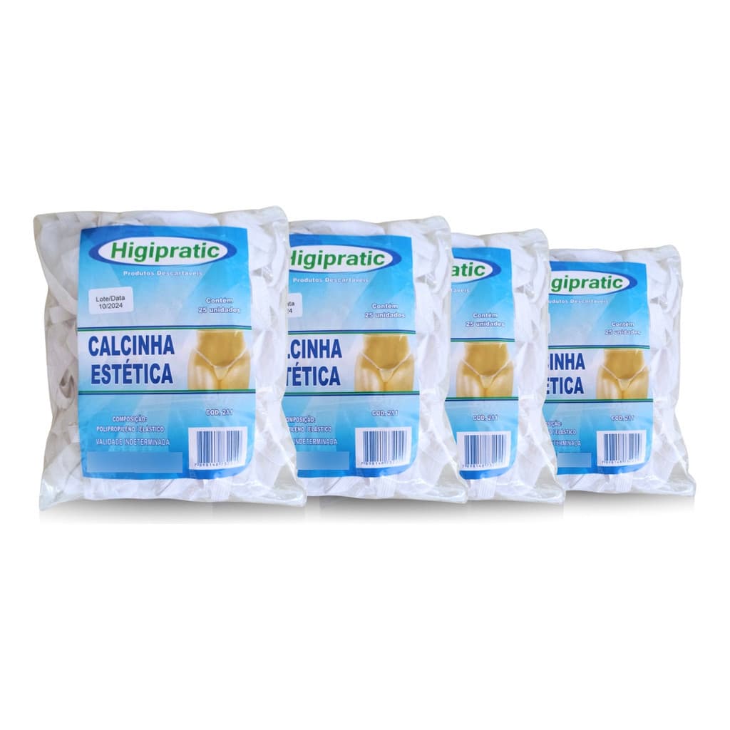 Calcinha Para Estética  100 Unidades Higipratic
