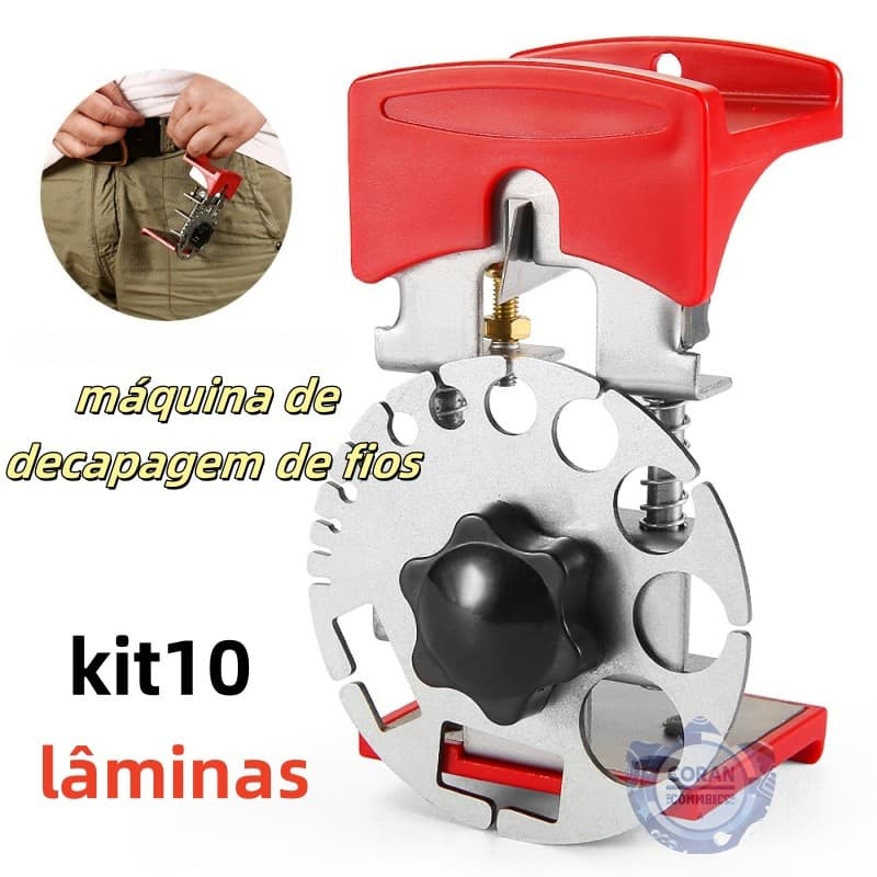 Ferramenta Manual De Descascar Fio Do Máquina De Profundidade Ajustável Cabo Stripper Para 3/64 "-7/16 "