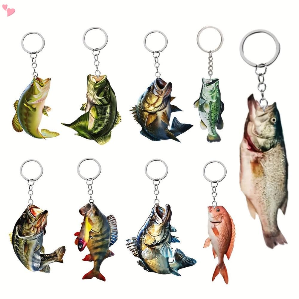 Único Oceano Chaveiro Brincalhão Fisher Presente Encantador Resistente Amante Da Pesca Para Presentes Acessórios Pescado