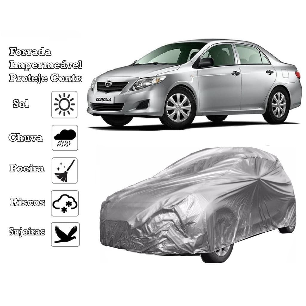 Capa Cobrir Carro Toyota Corolla Forrada e 100% Impermeável