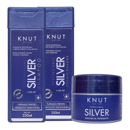Kit Silver Knut. Shampoo Condicionador E Máscara