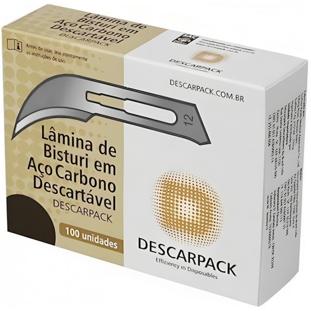 Lâmina de Bisturi Descarpack com 100 unidades descartavel